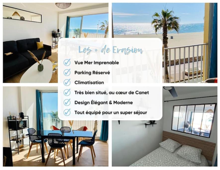 Evasion - Superbe Vue Mer ! Canet-en-Roussillon Ngoại thất bức ảnh